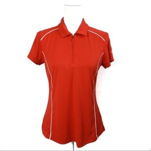 Slazenger Red White Sport Polo Size Medium